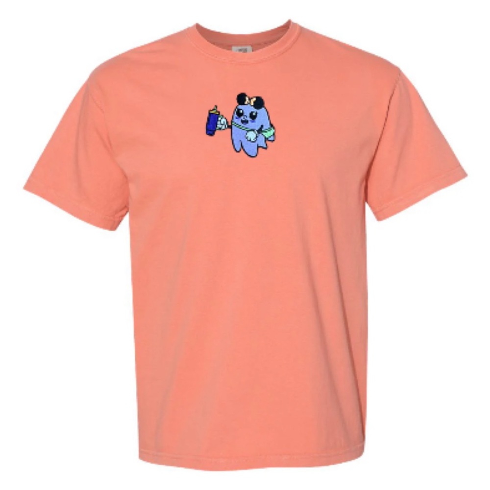 Pixie Lee & Co. Disney Let’s Go Ghouls Ghost L Comfort Colors Tee Minnie Ears